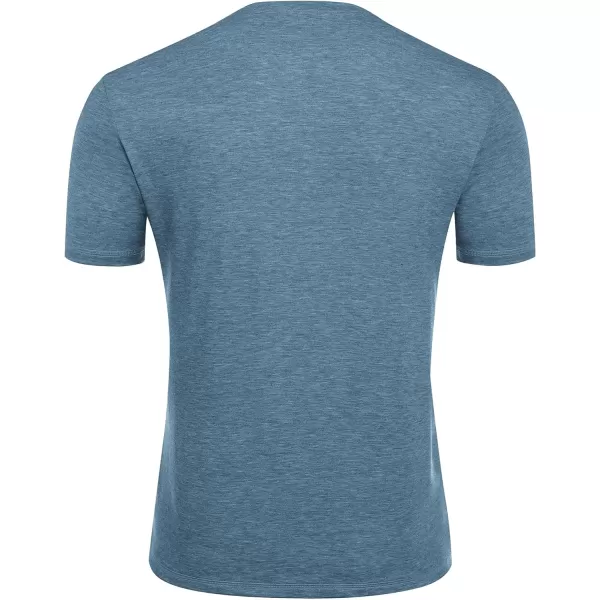 COOFANDY Men's Henley Shirts Short Sleeve Casual Basic Tee Summer Button Henley Soild T Shirts