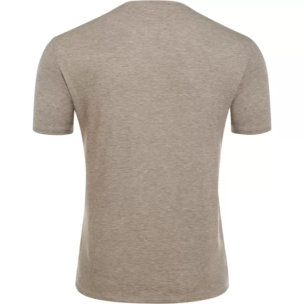 COOFANDY Men's Henley Shirts Short Sleeve Casual Basic Tee Summer Button Henley Soild T Shirts