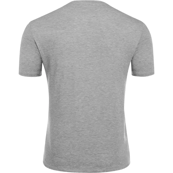 COOFANDY Men's Henley Shirts Short Sleeve Casual Basic Tee Summer Button Henley Soild T Shirts
