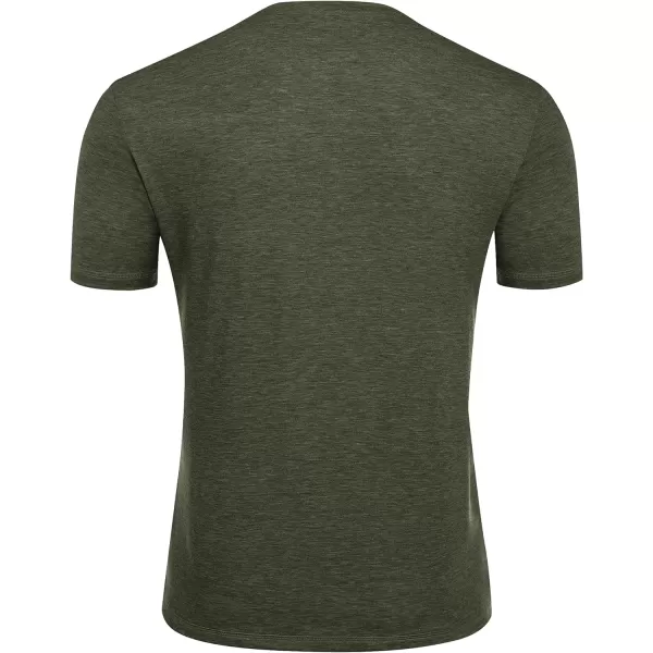 COOFANDY Men's Henley Shirts Short Sleeve Casual Basic Tee Summer Button Henley Soild T Shirts