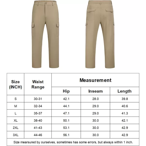 COOFANDY Men's Hiking Cargo Pants Lightweight Quick Dry Outdoor Work Pants for Golf Athletic Travel with Multi Pockets