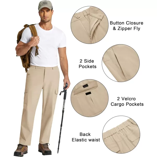 COOFANDY Men's Hiking Cargo Pants Lightweight Quick Dry Outdoor Work Pants for Golf Athletic Travel with Multi Pockets