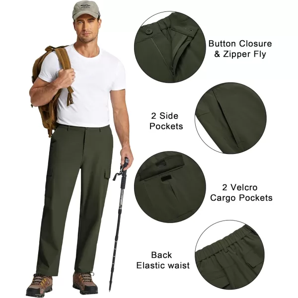 COOFANDY Men's Hiking Cargo Pants Lightweight Quick Dry Outdoor Work Pants for Golf Athletic Travel with Multi Pockets