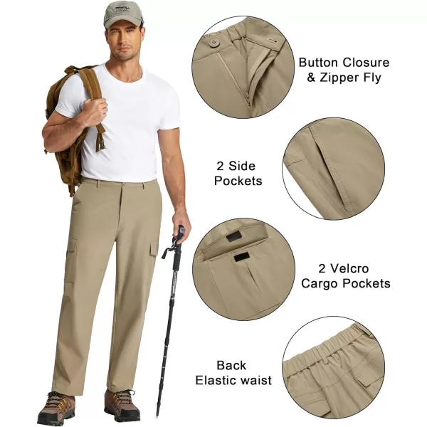COOFANDY Men's Hiking Cargo Pants Lightweight Quick Dry Outdoor Work Pants for Golf Athletic Travel with Multi Pockets