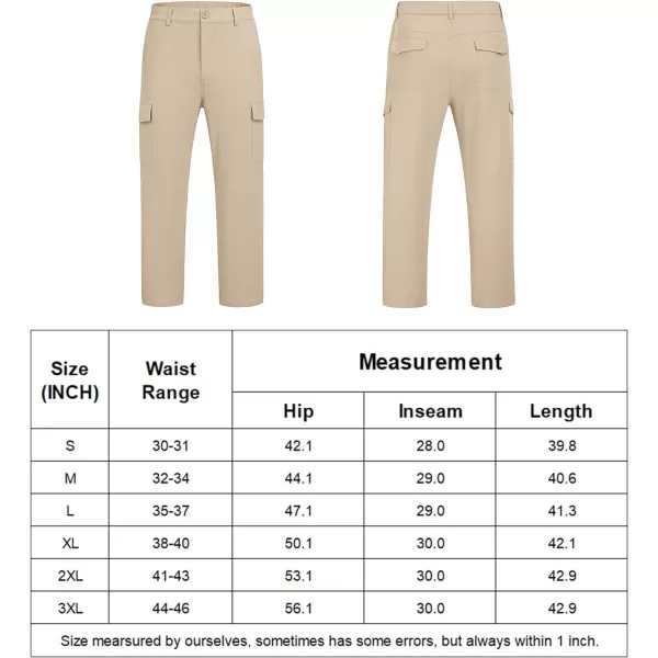COOFANDY Men's Hiking Cargo Pants Lightweight Quick Dry Outdoor Work Pants for Golf Athletic Travel with Multi Pockets