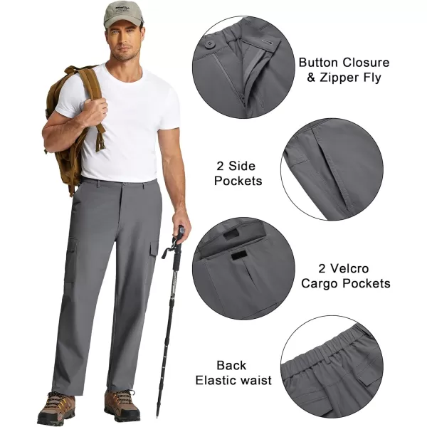 COOFANDY Men's Hiking Cargo Pants Lightweight Quick Dry Outdoor Work Pants for Golf Athletic Travel with Multi Pockets
