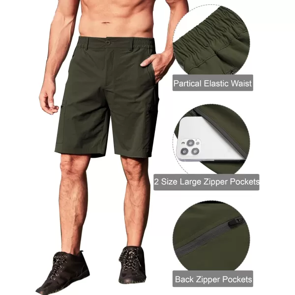 COOFANDY Men's Hiking Cargo Shorts Quick Dry Outdoor Shorts Lightweight Travel Fishing Golf Tactical Shorts with 5 Pockets