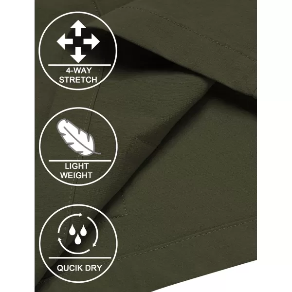 COOFANDY Men's Hiking Cargo Shorts Quick Dry Outdoor Shorts Lightweight Travel Fishing Golf Tactical Shorts with 5 Pockets