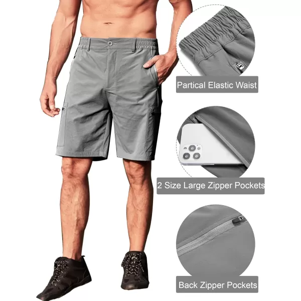 COOFANDY Men's Hiking Cargo Shorts Quick Dry Outdoor Shorts Lightweight Travel Fishing Golf Tactical Shorts with 5 Pockets
