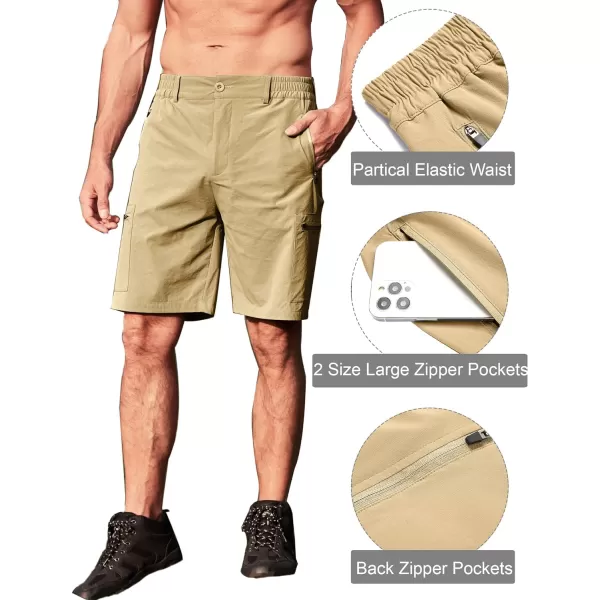 COOFANDY Men's Hiking Cargo Shorts Quick Dry Outdoor Shorts Lightweight Travel Fishing Golf Tactical Shorts with 5 Pockets