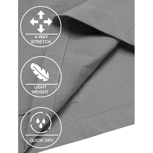 COOFANDY Men's Hiking Cargo Shorts Quick Dry Outdoor Shorts Lightweight Travel Fishing Golf Tactical Shorts with 5 Pockets