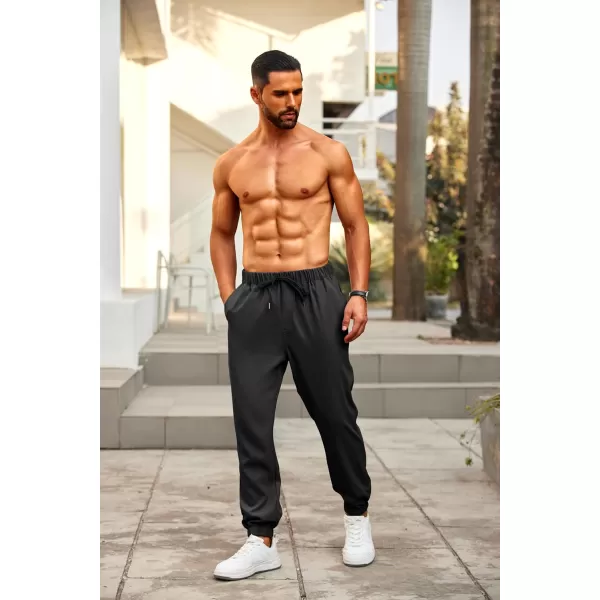 COOFANDY Mens Joggers Pants Regular Fit Casual Pants Lightweight Elastic Waistband Pants with Pockets