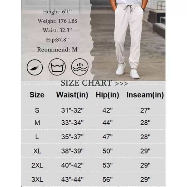 COOFANDY Mens Joggers Pants Regular Fit Casual Pants Lightweight Elastic Waistband Pants with Pockets