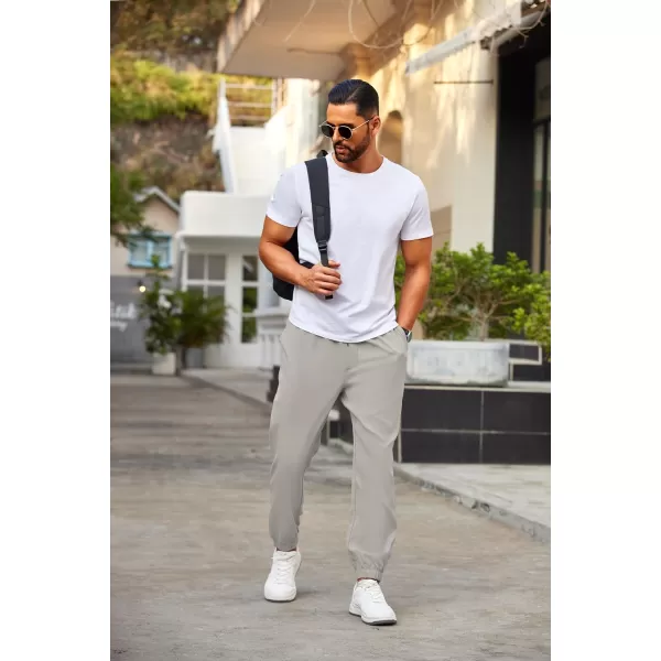 COOFANDY Mens Joggers Pants Regular Fit Casual Pants Lightweight Elastic Waistband Pants with Pockets