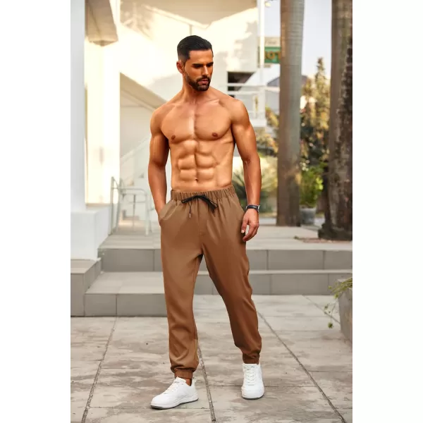 COOFANDY Mens Joggers Pants Regular Fit Casual Pants Lightweight Elastic Waistband Pants with Pockets