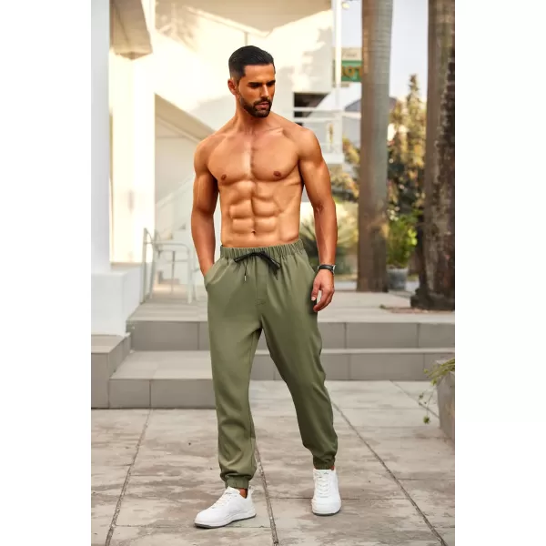 COOFANDY Mens Joggers Pants Regular Fit Casual Pants Lightweight Elastic Waistband Pants with Pockets