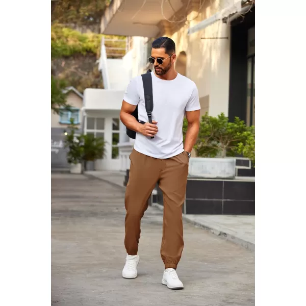 COOFANDY Mens Joggers Pants Regular Fit Casual Pants Lightweight Elastic Waistband Pants with Pockets