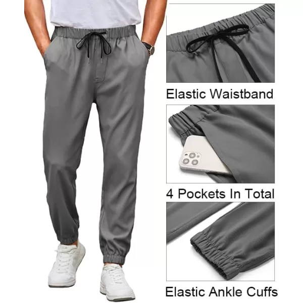 COOFANDY Mens Joggers Pants Regular Fit Casual Pants Lightweight Elastic Waistband Pants with Pockets