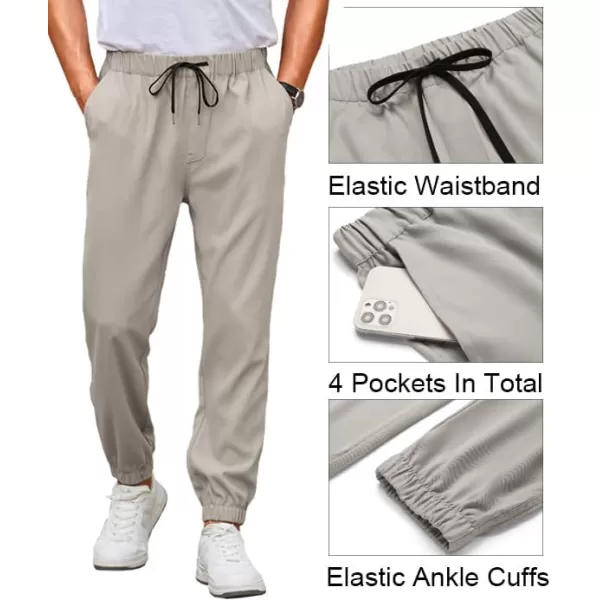 COOFANDY Mens Joggers Pants Regular Fit Casual Pants Lightweight Elastic Waistband Pants with Pockets
