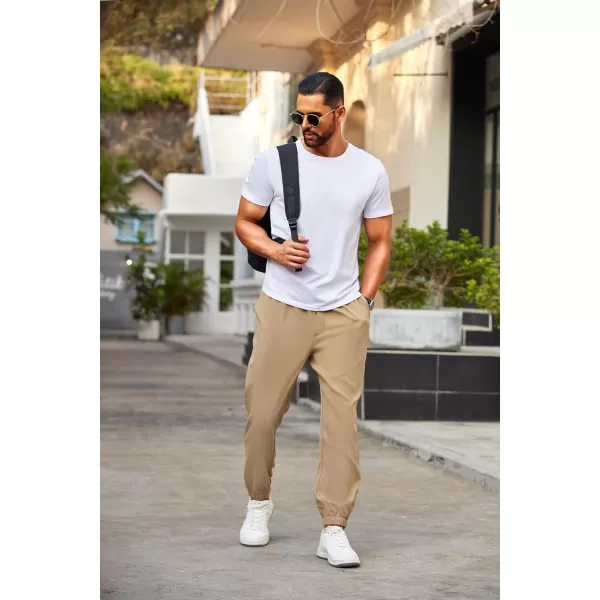 COOFANDY Mens Joggers Pants Regular Fit Casual Pants Lightweight Elastic Waistband Pants with Pockets