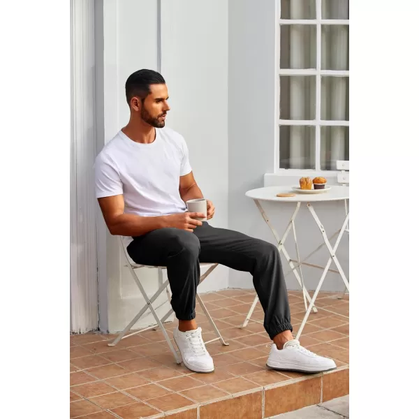 COOFANDY Mens Joggers Pants Regular Fit Casual Pants Lightweight Elastic Waistband Pants with Pockets