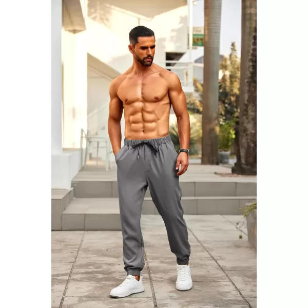 COOFANDY Mens Joggers Pants Regular Fit Casual Pants Lightweight Elastic Waistband Pants with Pockets