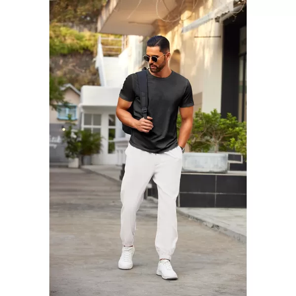 COOFANDY Mens Joggers Pants Regular Fit Casual Pants Lightweight Elastic Waistband Pants with Pockets