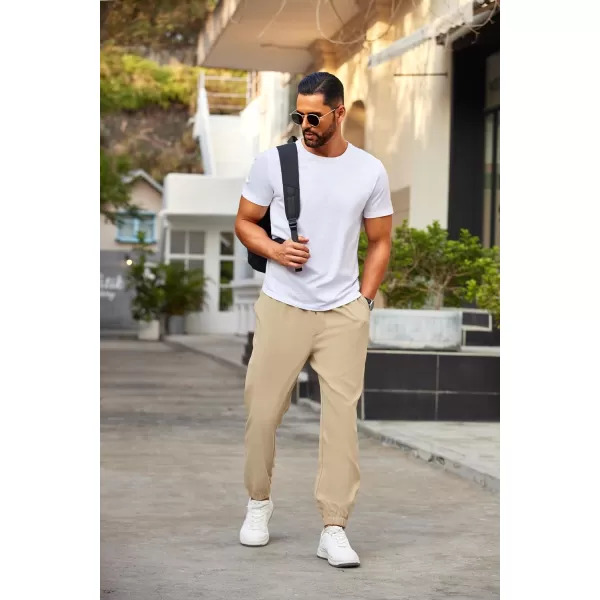 COOFANDY Mens Joggers Pants Regular Fit Casual Pants Lightweight Elastic Waistband Pants with Pockets
