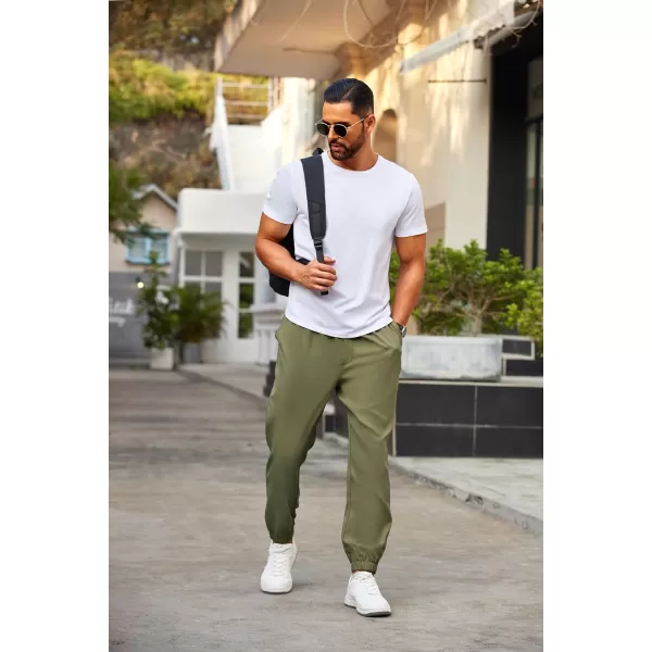 COOFANDY Mens Joggers Pants Regular Fit Casual Pants Lightweight Elastic Waistband Pants with Pockets