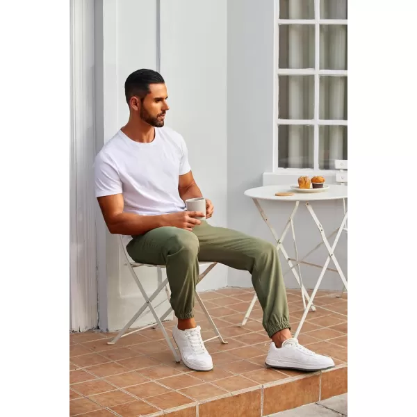 COOFANDY Mens Joggers Pants Regular Fit Casual Pants Lightweight Elastic Waistband Pants with Pockets