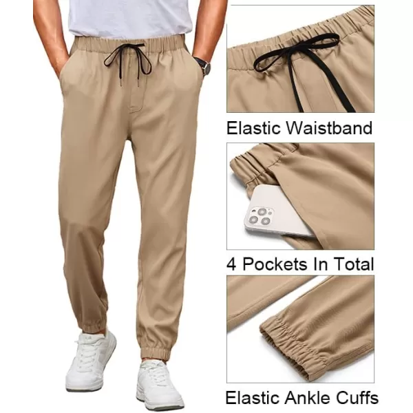 COOFANDY Mens Joggers Pants Regular Fit Casual Pants Lightweight Elastic Waistband Pants with Pockets