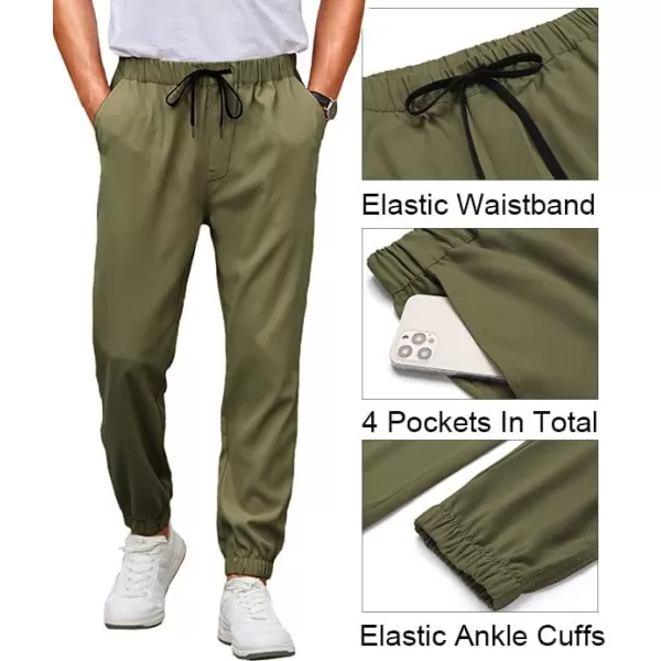 COOFANDY Mens Joggers Pants Regular Fit Casual Pants Lightweight Elastic Waistband Pants with Pockets