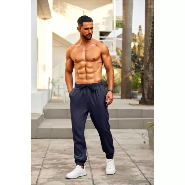 COOFANDY Mens Joggers Pants Regular Fit Casual Pants Lightweight Elastic Waistband Pants with Pockets