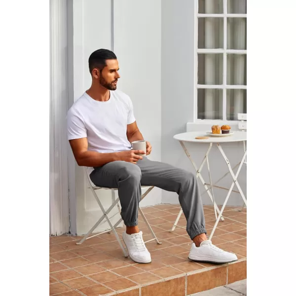 COOFANDY Mens Joggers Pants Regular Fit Casual Pants Lightweight Elastic Waistband Pants with Pockets