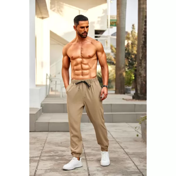 COOFANDY Mens Joggers Pants Regular Fit Casual Pants Lightweight Elastic Waistband Pants with Pockets