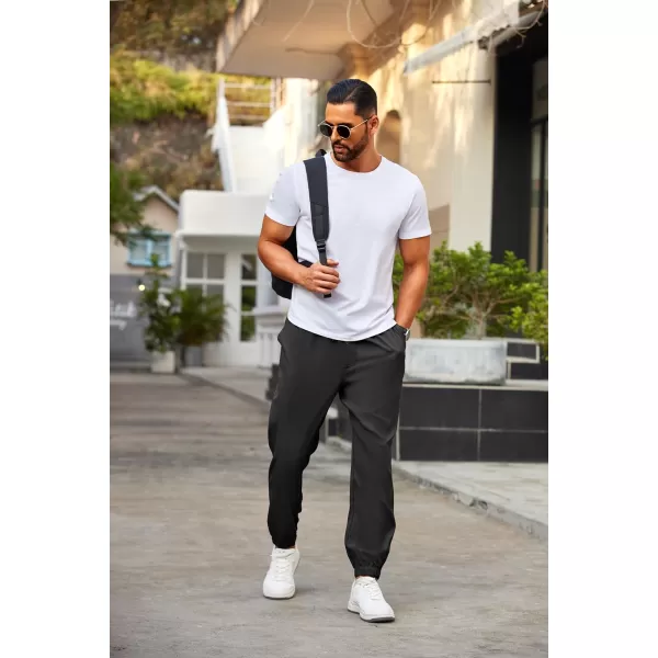 COOFANDY Mens Joggers Pants Regular Fit Casual Pants Lightweight Elastic Waistband Pants with Pockets