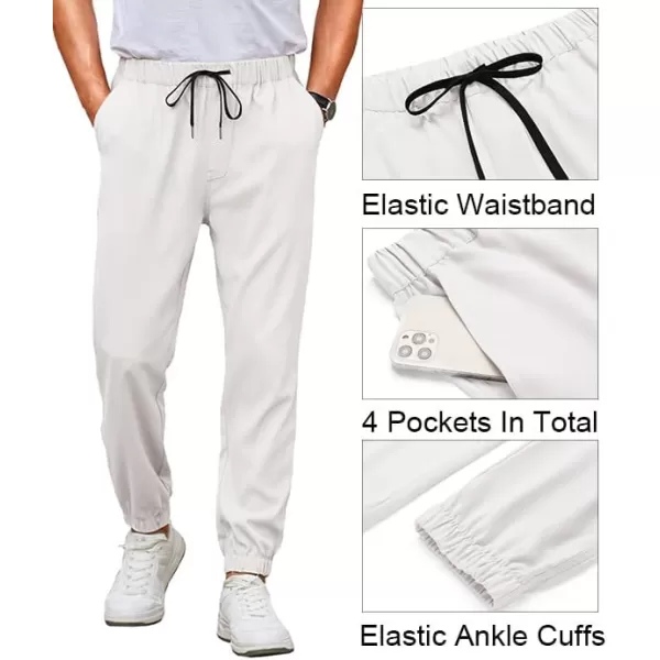 COOFANDY Mens Joggers Pants Regular Fit Casual Pants Lightweight Elastic Waistband Pants with Pockets
