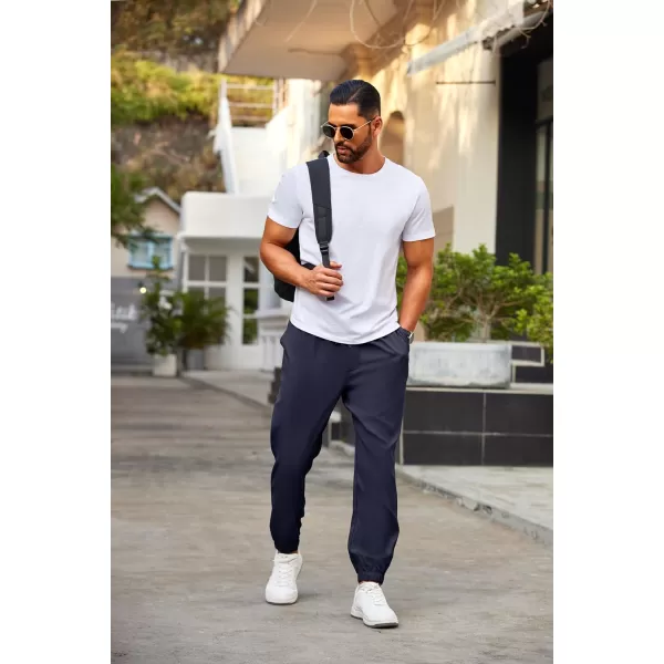 COOFANDY Mens Joggers Pants Regular Fit Casual Pants Lightweight Elastic Waistband Pants with Pockets