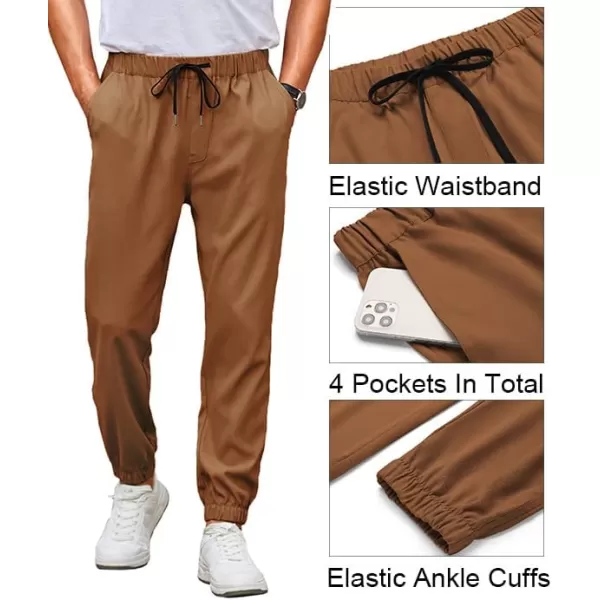 COOFANDY Mens Joggers Pants Regular Fit Casual Pants Lightweight Elastic Waistband Pants with Pockets