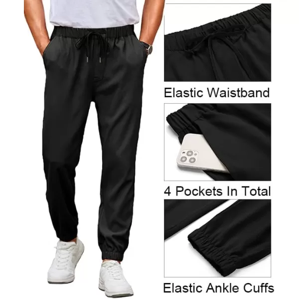 COOFANDY Mens Joggers Pants Regular Fit Casual Pants Lightweight Elastic Waistband Pants with Pockets