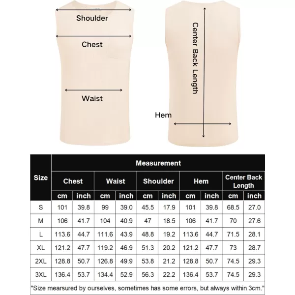 COOFANDY Men's Knit Tank Tops Casual Sleeveless T Shirts Beach Tank Shirts with Pocket