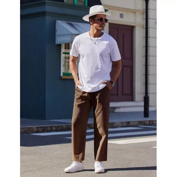 COOFANDY Mens Linen Casual Pants Lightweight Drawstring Beach Pants Elastic Waist Yoga Summer Trousers