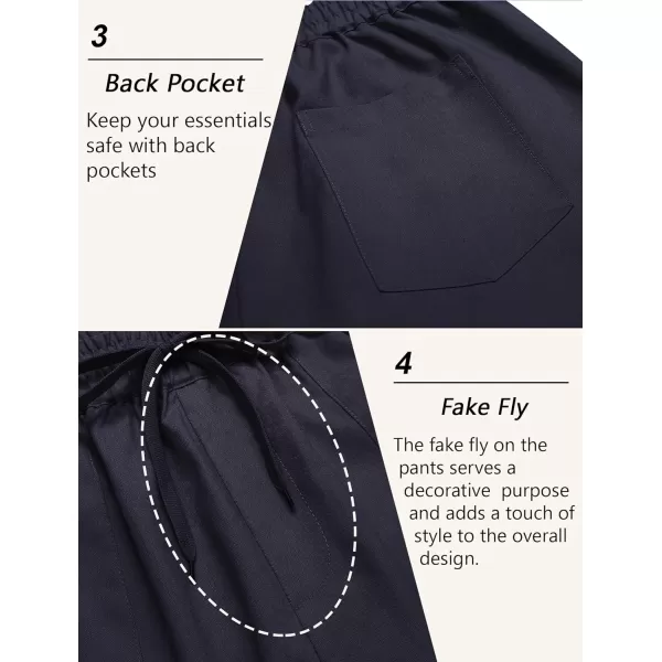 COOFANDY Mens Linen Casual Pants Lightweight Drawstring Beach Pants Elastic Waist Yoga Summer Trousers