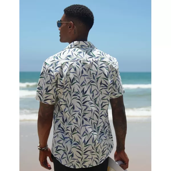 COOFANDY Men's Linen Casual Short Sleeve Shirts Button Down Summer Beach Shirt
