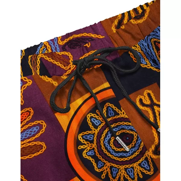 COOFANDY Men's Linen Harem Drawstring Pants Casual Elastic Waist Lightweight Trouser Hippie Summer Beach Yoga Pants