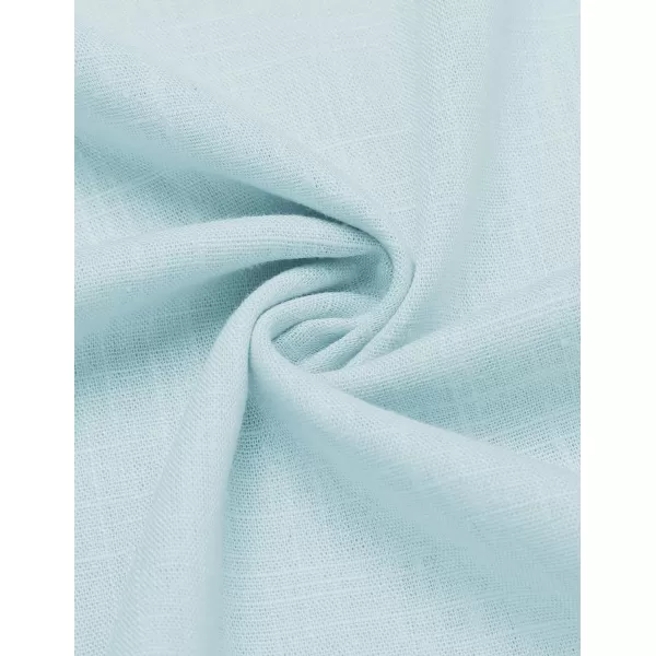COOFANDY Men's Linen Henley Shirts Short Sleeve Casual Banded Collar Shirt Summer Beach Hippie T Shirts