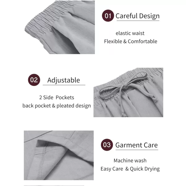 COOFANDY Men's Linen Sets 2 Piece Outfits Short Sleeve Henley Shirts and Shorts Summer Beach Yoga Pants Set