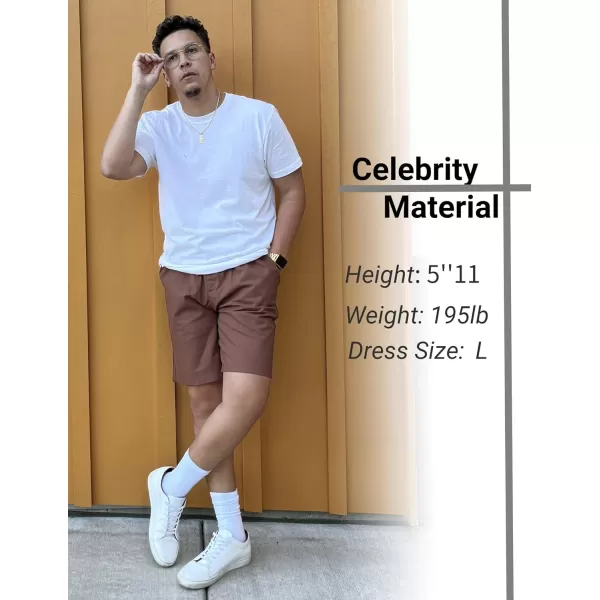 COOFANDY Men’s Linen Short Elastic Waist Drawstring Casual Summer Beach Shorts