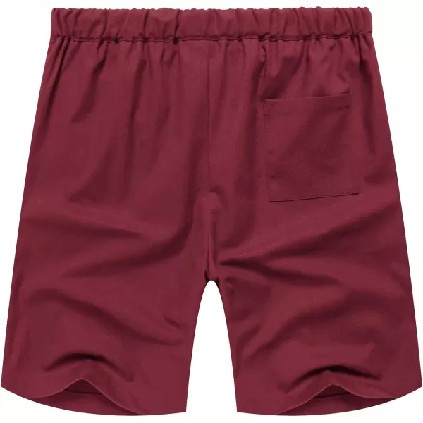 COOFANDY Men’s Linen Short Elastic Waist Drawstring Casual Summer Beach Shorts