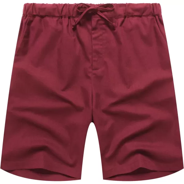 COOFANDY Men’s Linen Short Elastic Waist Drawstring Casual Summer Beach Shorts
